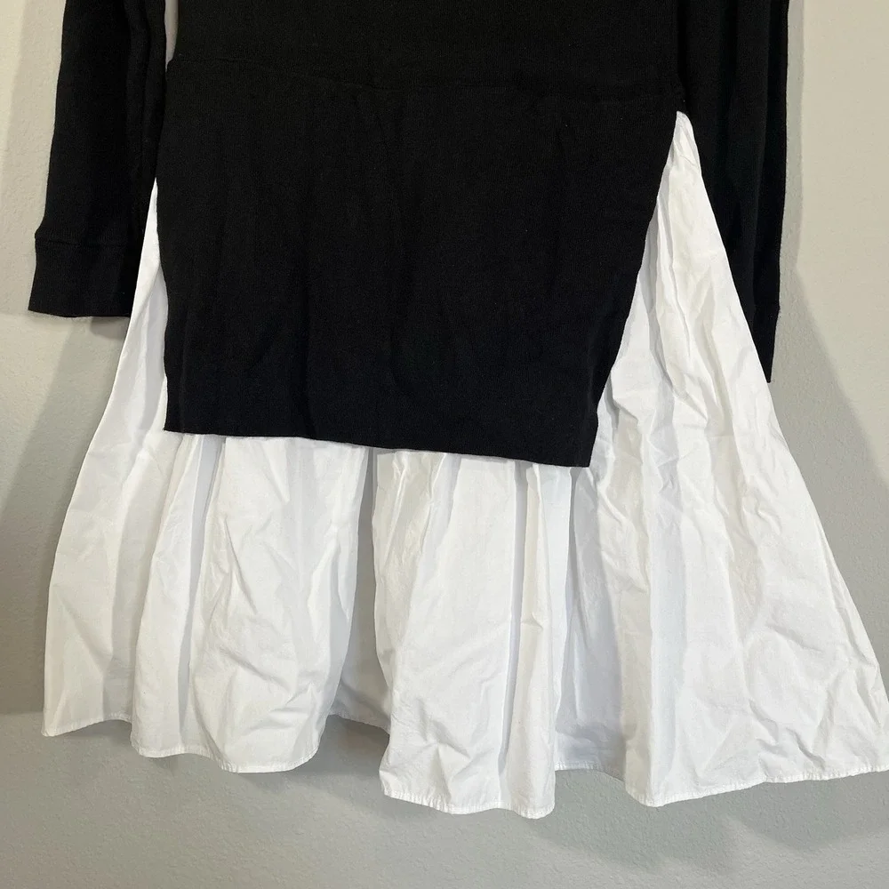 English Factory Black White Tiered Contemporary Mini Dress Size S quiet luxury - Picture 9 of 9
